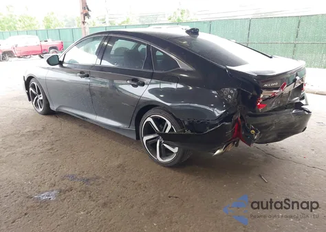 2021 Honda Accord Sport из США, поврежденный, VIN 1HGCV1F36MA003542